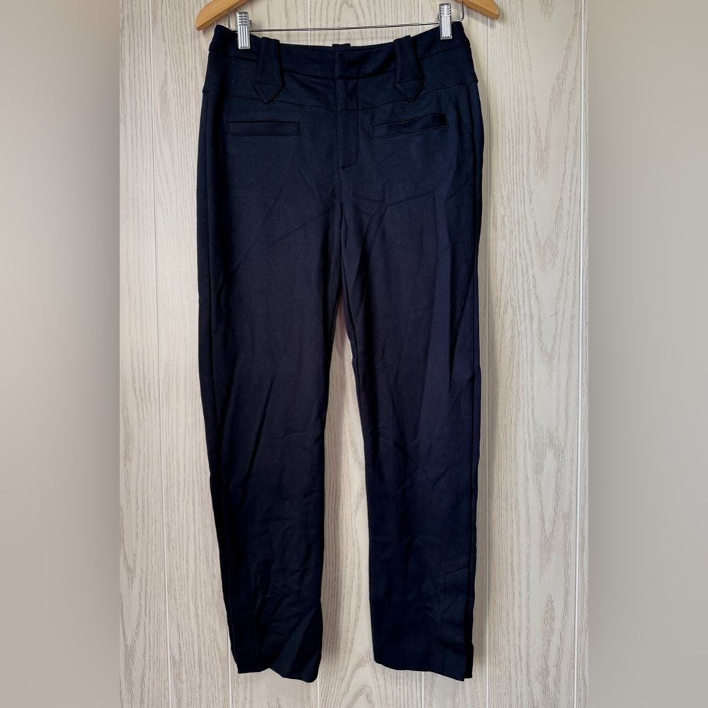 CAbi Dark Blue Tailored Stretch Career Pants Size 4